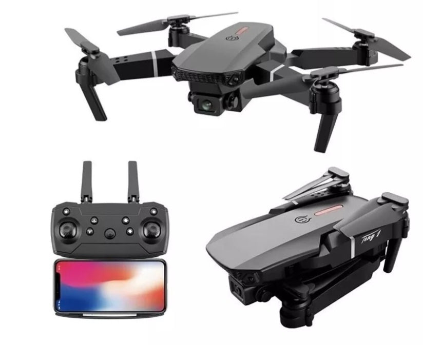 Dron E88 Camara Frontal Con Bolso Bater